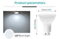 6PCS Bombilla LED GU10 220V 3W-12W 120/38 Grados Luz De Iluminación Sin Parpadeo Reemplaza El Spot Halógeno De 50W Para El Hogar - details 1