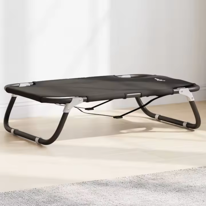 Cama para perros plegable tela oxford y acero gris antracita - 1