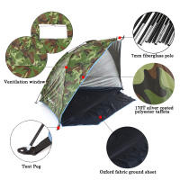 Carpa Ultraligera Para 2 Personas Protección UV Para Playa Pesca Picnic Parque Verano Sombra Refugio Carpa De Exterior - details 92