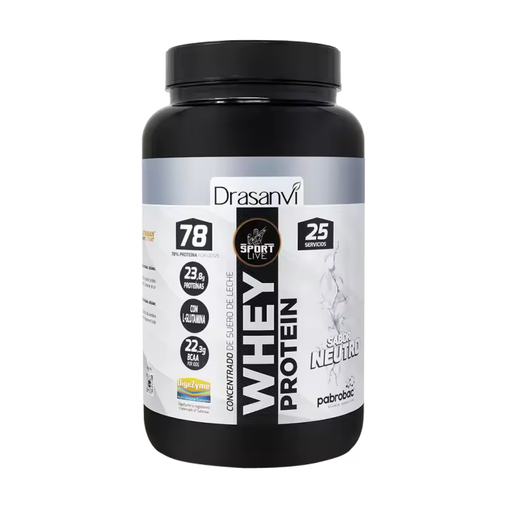 Drasanvi Whey Protein Concentrada Neutra de 750 g Sport Live - 1