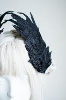 Clip De Pelo Con Alas De Angel Feathers Accesorios De Peluquería Lolita Anime Cosplay Negro Y Blanco Para Halloween Uso Unisex - details 9
