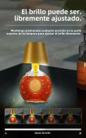 Lámpara De Mesa Inalámbrica LED Para Botella De Vino 3 Colores Regulables a Medida Recargable Por USB Luz De Ambiente Táctil Impermeable Para Comedor - details 3