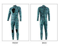 Traje De Neopreno Para Pesca Y Natación 3mm Camuflaje Adulto Completo Termal Para Surf Y Snorkel Azul Verde JoyMaySun - details 18