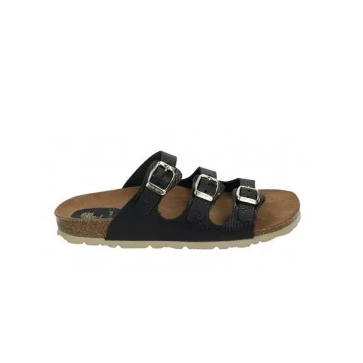 Sandalias Planas Inter-bios 7231 Mujer Negro - 1