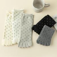 3 Pares De Calcetines De Dedos Para Mujer Con Patrón De Puntos Calcetines De Algodón De Alta Calidad De Media Pierna Con Dedos Separados - details 20
