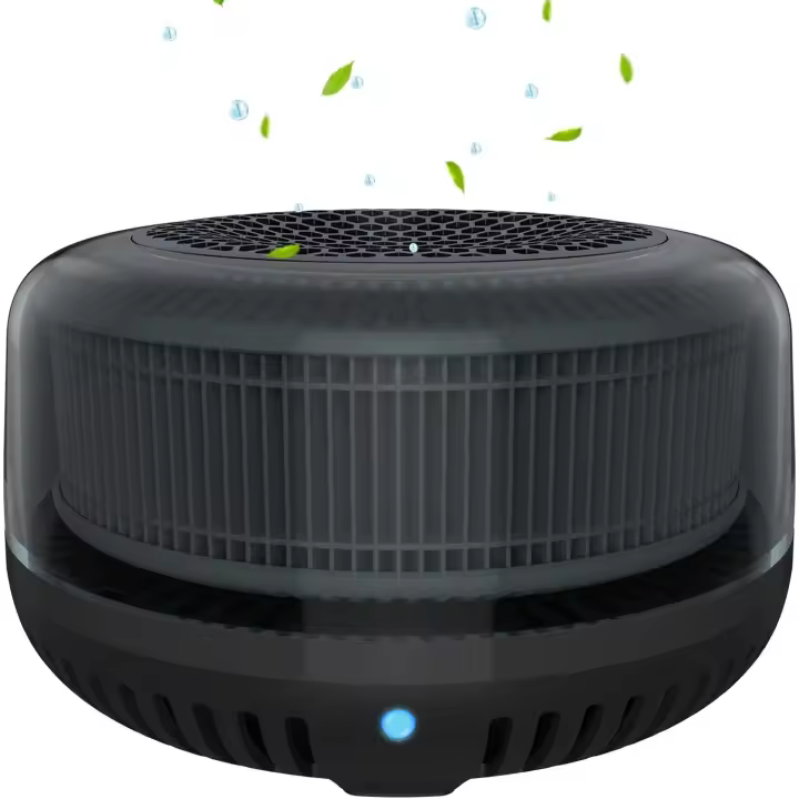 Purificador de aire portátil para automóvil con filtro True H13 e ionizador para humo y caspa - 1