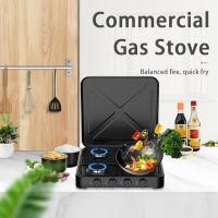 Estufa de Gas para Camping, Cocina de Gas de Mesa de Acero Inoxidable de 5,4 KW, Estufa de Camping portátil con 4 quemadores, Control de Temperatura Ajustable, Encendido automático, - details 2