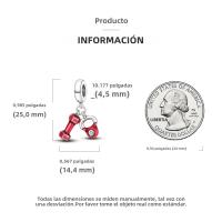 Encanto De Colgante De Árbol De Familia Platinado En Plata Para Pulsera De Bangle Y Collar DIY Regalo Con Doble Vuelo Aéreo - details 97