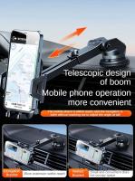 Soporte De Teléfono Móvil Para Coche Universal Adhesivo En Ventosa Clip Para iPhone Xiaomi Huawei Samsung Accesorios De Coche Negro - details 7
