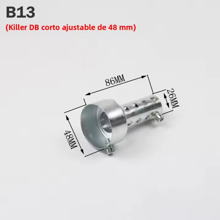 Muffler Insert Baffle DB Killer Silencer De Acero Inoxidable Universal Para Motocicleta 35mm 42mm 45mm 48mm 60mm Con Killer De Ruido Removible - 1