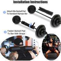 Almohadillas De Hombro Para Levantamiento De Pesas Barraño Gorras De Mano De Fuerza Para Hombres Y Mujeres Protección De Rodilla Y Cinturón De Cintura Dura Para Ejercicios De Peso Deadlift - details 0
