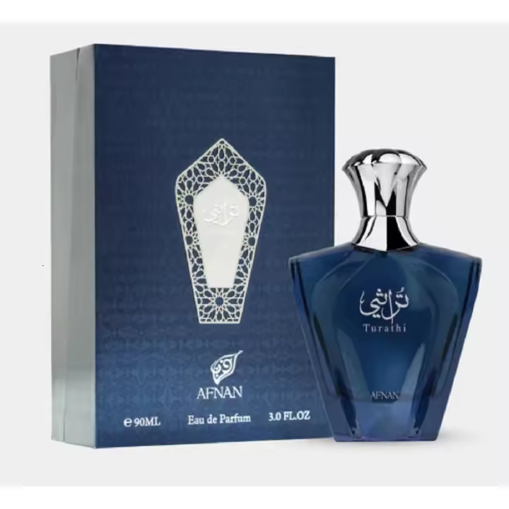 Perfume Turathi Blue de Afnan Para Hombre | Eau de Parfum | Producto 100% Original y Duradero | EDP Masculino | 90ml - 1