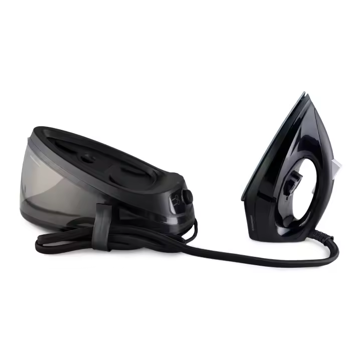 Mellerware - Centro de planchado Flossy. Gran depósito agua 2L. Plancha vapor contínuo 90g/min. Suela cerámica. Temperatura regulable. Plancha ropa al instante - 1