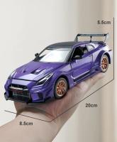 Coche De Juguete Nissan GTR CSR2 Skyline Ares a Escala 1:24 Metálico Con Retroceso Para Colección Modelos De Simulación Alta Para Niños - details 9