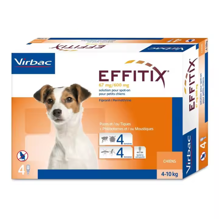 EFFITIX perro S (4-10kg) (4 pipetas) - 1