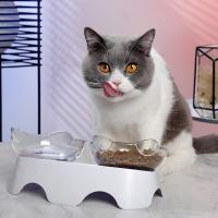 Tazas De Comida Para Gatos Con Base Antideslizante Doble Estilo Ergonómico Anti Vómito Y Antiartrose Para Perros Y Gatos Productos Para Mascotas - details 2