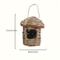 Nido De Pájaros Colgante Cuadrado Sférico Tejido Creativo Para Jardín Al Aire Libre Casa De Cría Y Nidificación Accesorios Para Pájaros - details 5