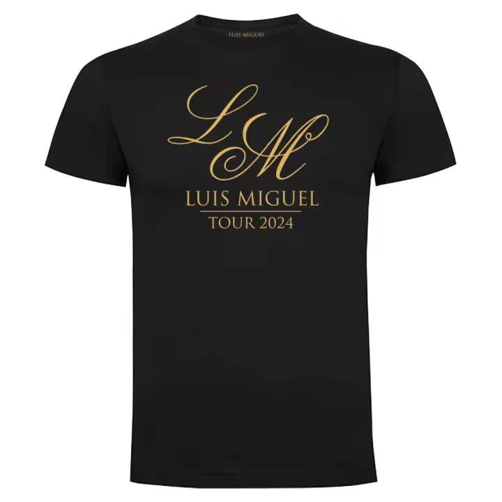 Camiseta Luis Miguel Tour 2024 Unisex, negra - 1