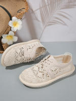 Sandalias De Mujer Verano 2024 Lujo Diseñador Zapatos De Cuero Transpirables Plataforma Casual Sandalias Para Damas - details 12