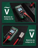Multimetro Digital Profesional, Polimetro 4000 Conteos, Tester Electricista sin Contacto, Voltimetro Inteligente, Rango Automatico, Voltaje de CA/CC Envio 24Horas - details 5