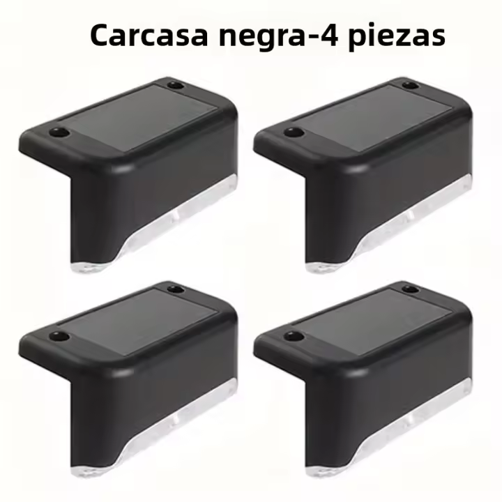4PCS Luces Solares Para Piso Exterior IP65 Impermeables Luces De Jardín Con Energía Solar Para Aceras Escaleras Valla Patio Camino - 1
