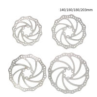 Disco De Freno De Bicicleta De Montaña Y Carretera 203mm/180mm/160mm/140mm Fijación Central Pads De Freno De Aluminio Para Piezas De Bicicleta - details 8