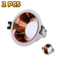 2/10Pcs Iluminación LED De Techo En Forma Redonda Ondulada Dorada Negra Blanca Soporte Para Bombilla GU10 MR16 De Aleación De Aluminio - details 4