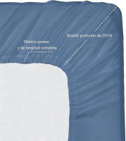HOMESOL® juego de sábana verano - 85G/poliester 100%/impresion nano no pierde color /extrasuave - details 1