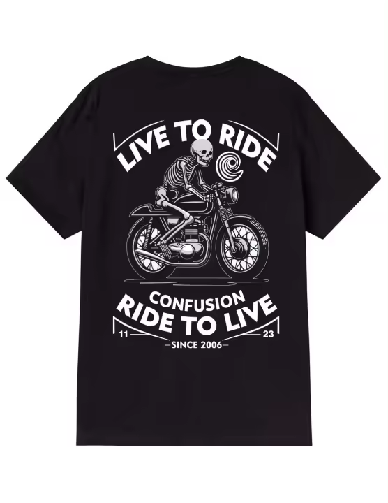 RIDELIFE BLACK TSHIRT - 1
