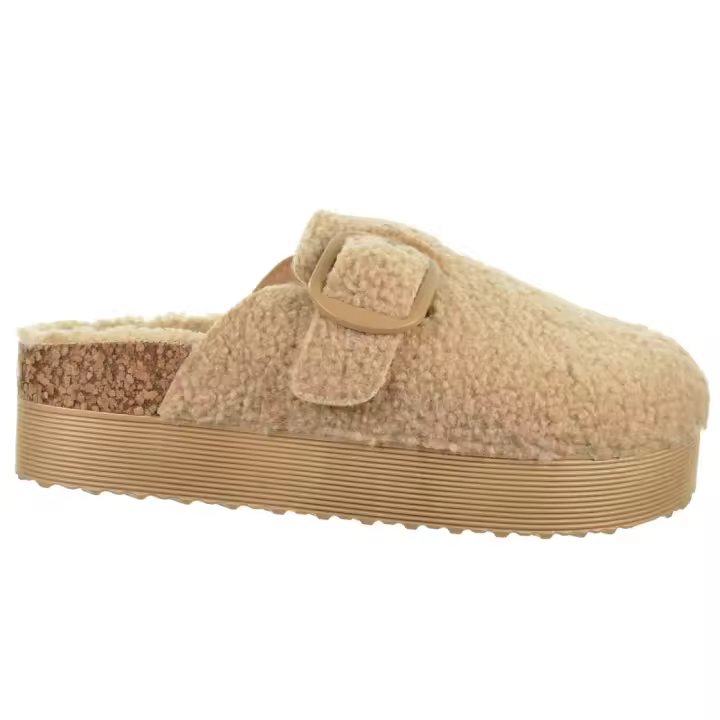 Isteria 24161 Zueco Borreguillo Plataforma 4 cm. Mujer  PLATAFORMA - 1
