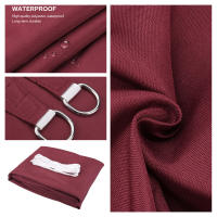 Sail De Sombrilla Triangular Impermeable 5x5x5/2x2x2M Protección Solar Para Exterior Jardín Patio Piscina Telas De Sombra Con Cubierta PU - details 7