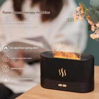 Humididiador ultrasónico de Llama de simulaciónaceite esencial aromático portátil de 7 Colores para chimenea - details 4