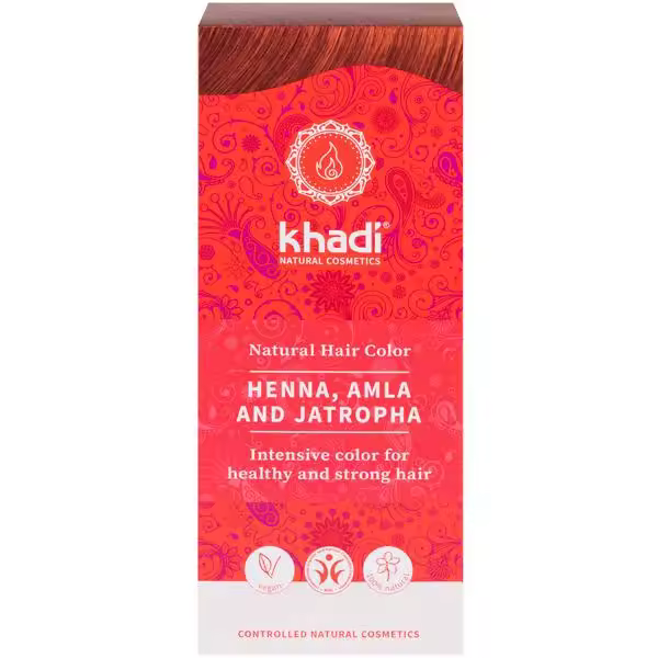 Henna Natural Con Aml Y Jatropha Rojo 100 G - 1