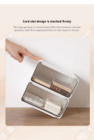Caja De Almacenamiento Para Escritorio Con Cajones Plegables Plásticos Ecológicos Organizador De Joyería Y Maquillaje a Prueba De Polvo Con Ventana Transparente - details 6