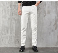 Pantalones De Cuero Para Hombre Ajustados Con Stretch Moda Para Fiestas Y Baile Pantalones Finos De PU Eco-amigable Y Protector De Animales - details 2