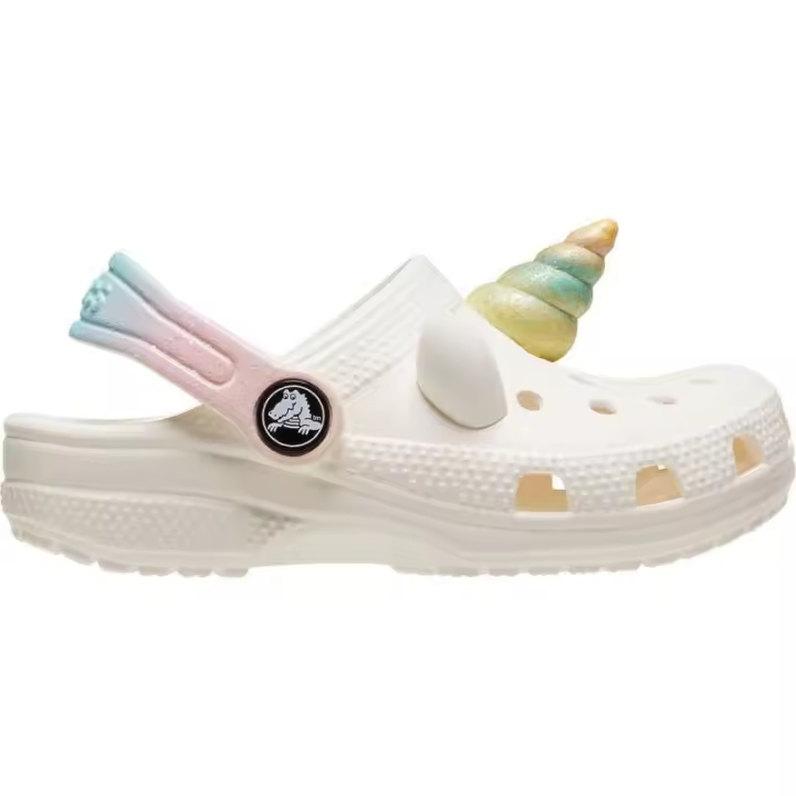 Crocs Niña Zuecos modelo Classic Iam Rinbow Blanco - 1