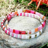 Pulsera De Cuentas TILA Bohemia Para Niñas Con Diseño Contrastante Y Colores Vibrantes Para Regalos Diarios Y Pilastramento - details 8