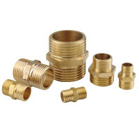 Adaptador De Conector Rápido De Tubo Hexagonal De Latón 1/8 1/4 3/8 1/2 3/4 1 Hombre a Hombre Hilo Agua Aceite Gas Conector - details 0