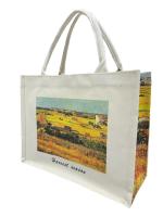 Bolsas de mano estilo Tote Bag para mujer,MEJORADA,Material de lona duradero con Patrón impreso estilo pintura al óleo,con cierre de Botones magnéticos,Informal, práctico, gran capacidad - details 2