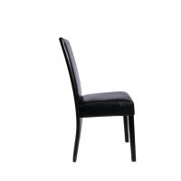 vidaXL Sillas de comedor 2 unidades cuero sintético negro - details 1