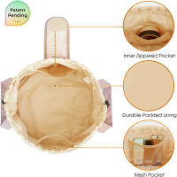 Nueva bolsa de almacenamiento portátil de gran capacidad con cordón para cosméticos, bolsa de viaje para artículos de tocador, bolsa de almacenamiento moderna para brochas de maquillaje. - details 4