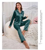 Conjunto De Pijamas Para Mujer Estilo Victoriano Con Bordado Camiseta De Manga Larga Y Pantalones Largos 2 Piezas Pijama De Dormir Loungewear De Poliéster Y Elástico - details 13