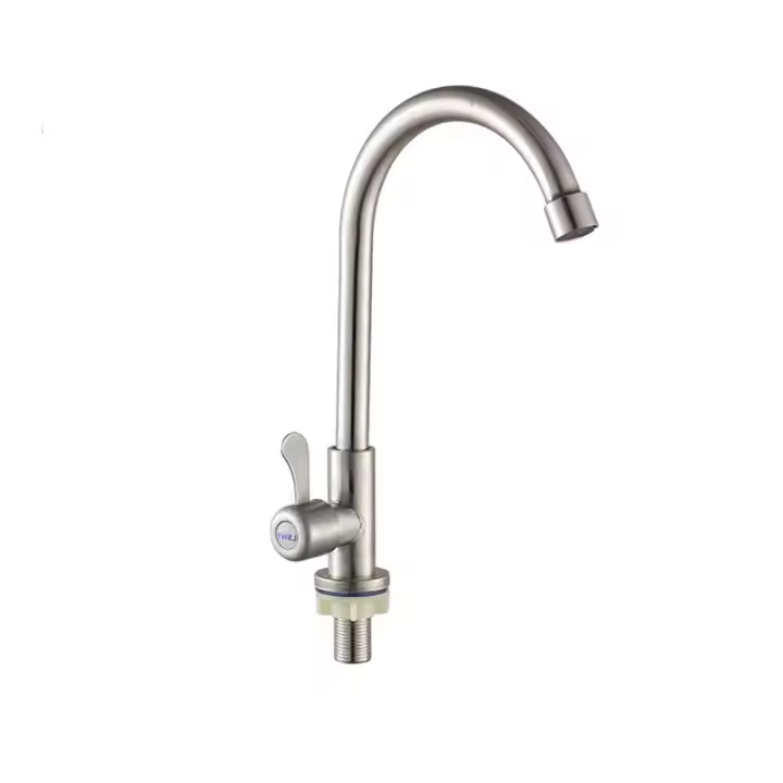 Grifo de cocina mezclador giratorio de 360° con 2 chorros extraíbles de acero inoxidable cromado，Grifo extraíble de latón para cocina, mezclador de agua fría y caliente con boquilla de doble modo cromado, con resorte - 1