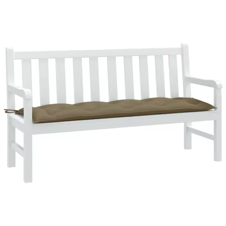 Bols par Banc d Jardí lienz gri taup melang 150x50x cm - 1