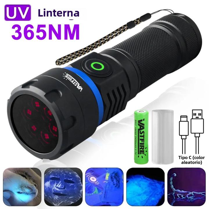 Lámpara UV 120W 24LED 365nm Lámpara De Mirador Negro Plata Azul Violeta Luz Ultra Violeta Torcha Para Detector De Orina De Mascotas Y Plagas Como Escorpiones