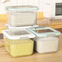 Caja De Almacenamiento De Arroz Grande Dispensador De Granos Jarra De Alimentos Secos Organizador De Cocina Contenedor De Alimentos Para Mascotas - details 11