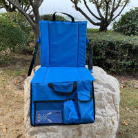 Cojín para acampar al aire libre con dobladillo de almacenamiento, tapete de picnic plegable, cojín para silla de playa y estadio - details 0