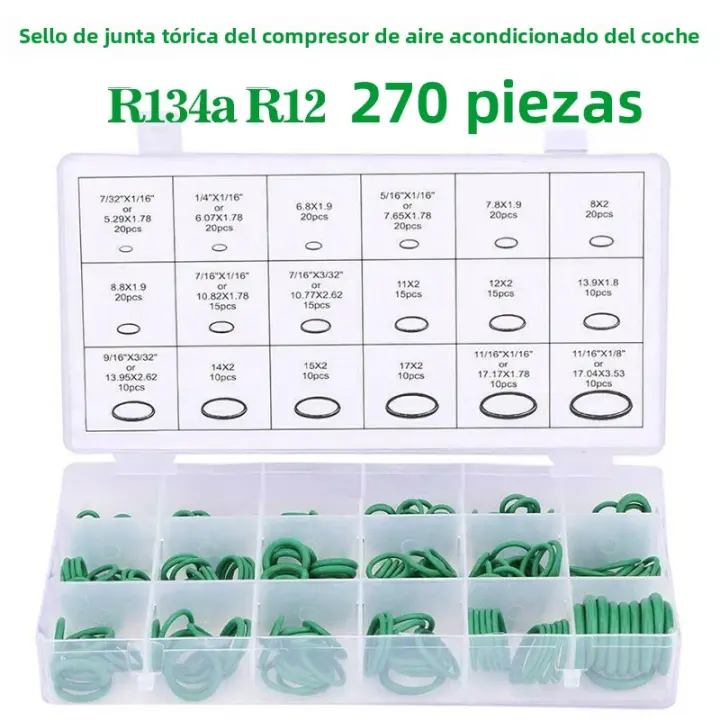 Kit De Soldadura De Anillos De Bucle Para Sistemas De Aire Acondicionado De Coche R134a R12 HNBR De Goma Reparación Automotriz - 1