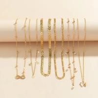Set De 6 Collares De Lujo Vintage Con Colgante De Mariposa Perla Imitación Para Mujer Multicapa Cadenas Delgadas Aesthetic Y2K Joyería - details 7