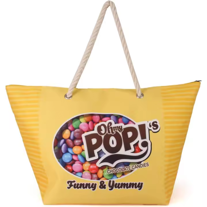 Bolsa Playa Oh My Pop Chococandy Tamaño  52x37x17cm. KARACTERMANIA - 1